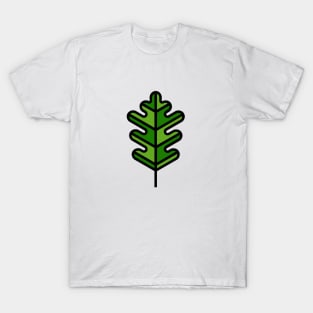 Leaf Abstract Geometric Funny Nursery Cartoon Drawing Design T-Shirt